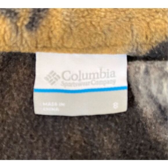 Columbia Boys Camo Fleece Jacket Sz 8 EUC - Picture 3 of 4